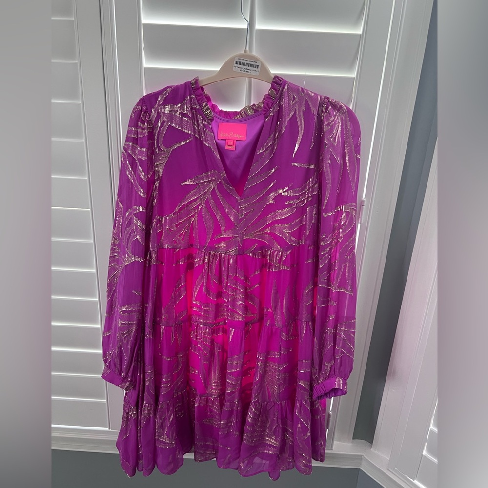 Lilly Pulitzer Purple Long Sleeve Dress